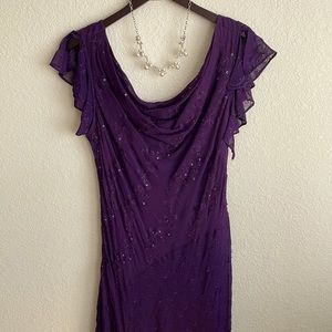 Deep violet boho dress